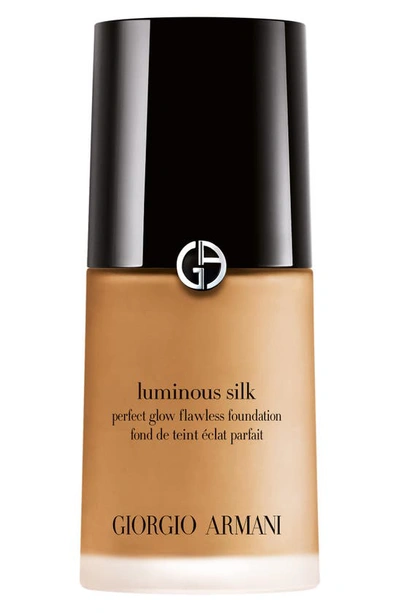 Shop Giorgio Armani Luminous Silk Perfect Glow Flawless Oil-free Foundation, 1 oz In 8.75 - Tan To Deep/golden