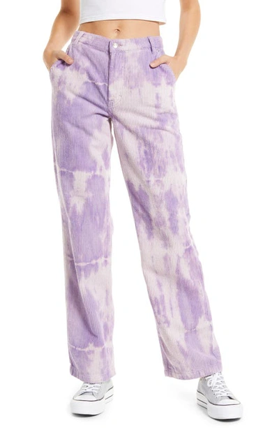 Shop Free People Reese Pitched Straight Leg Corduroy Pants In Moonlit Orchid