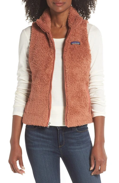 Shop Patagonia Los Gatos Fleece Vest In Century Pink