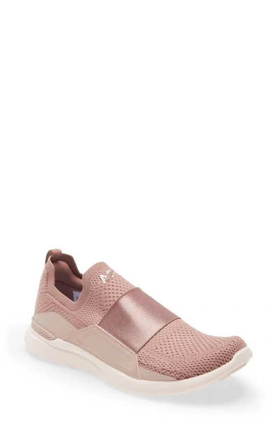Shop Apl Athletic Propulsion Labs Techloom Bliss Knit Running Shoe In Beachwood / Rose Dust / Creme