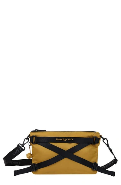 Shop Hedgren Ainsley Water Resistant Crossbody Bag In Saffron