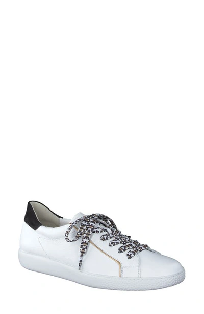 Paul Green Women's Farrah Sneakers In White Black Combo | ModeSens