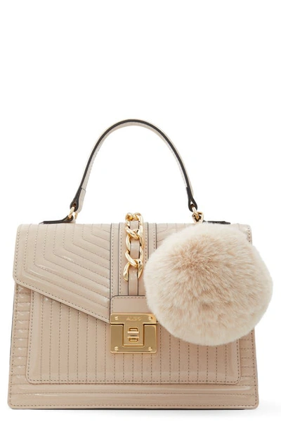 Shop Aldo Jerilini Pom Satchel In Nude