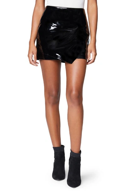 Blanknyc Croc Embossed Faux Leather Miniskirt In Eyecatching