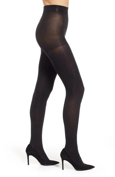 Shop Hue Super Opaque Tights In Black