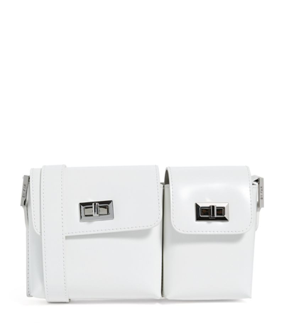 Shop By Far Patent Leather Baby Billy Shoulder Bag In White