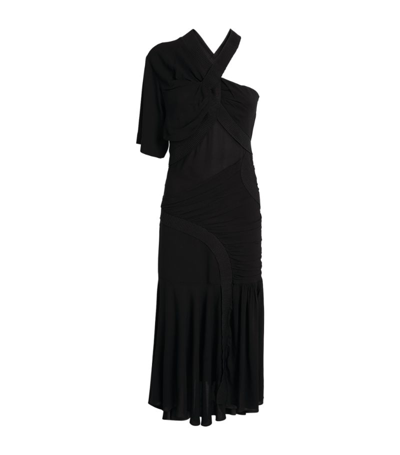 Shop Stella Mccartney Emmeline Midi Dress In Black
