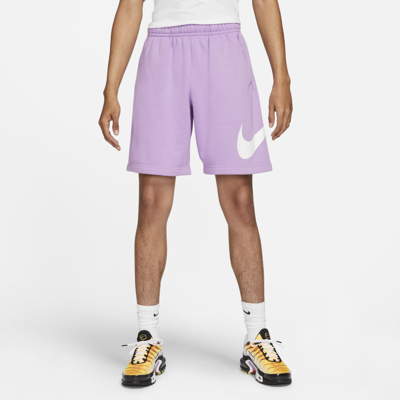 Shop Nike Sportswear Club Men's Graphic Shorts In Violet Star,violet Star