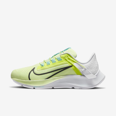 Shop Nike Air Zoom Pegasus 38 Flyease Women's Easy On/off Road Running Shoes In Barely Volt,volt,aurora Green,black