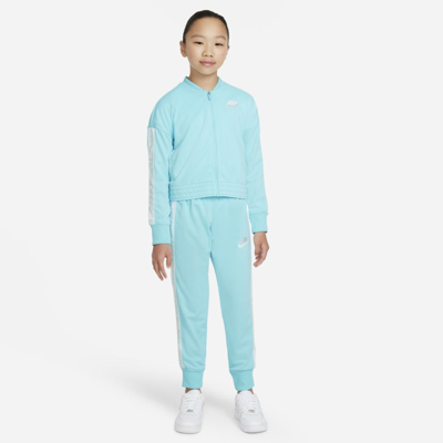 Shop Nike Sportswear Big Kids' Tracksuit In Copa,white
