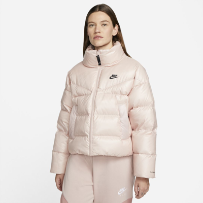 Shop Nike Sportswear Therma-fit City Series Women's Jacket In Pink Oxford,black