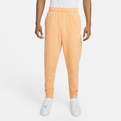 Shop Nike Men's  Sportswear Club Fleece Jogger Pants In Orange