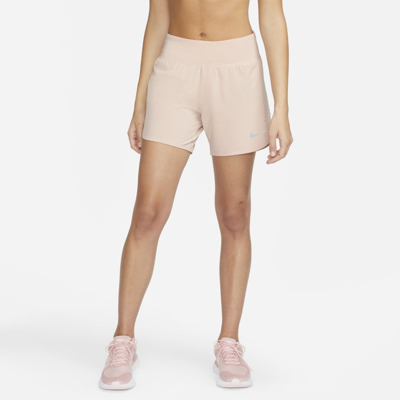 Shop Nike Eclipse Women's Running Shorts In Pink Oxford