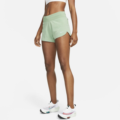Shop Nike Eclipse Women's Running Shorts In Jade Smoke