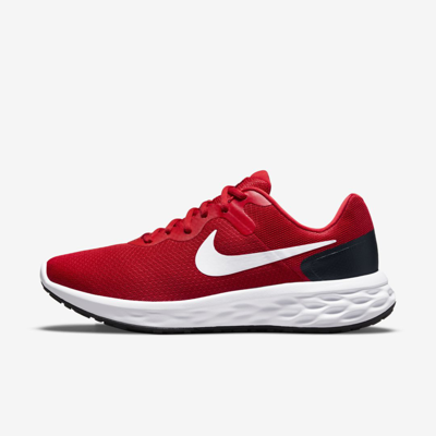 Shop Nike Men's Revolution 6 Road Running Shoes In Red