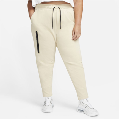 Shop Nike Women's  Sportswear Tech Fleece Pants (plus Size) In Brown
