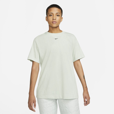 Shop Nike Women's  Sportswear Essential Oversized Short-sleeve Top In Green
