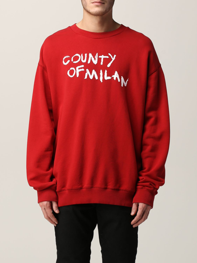 Shop Marcelo Burlon County Of Milan Sweatshirt Marcelo Burlon Men Color Red