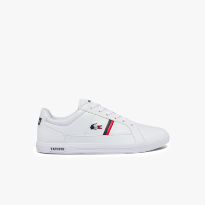 Lacoste Men's Europa Tricolor Leather Sneakers - In White | ModeSens