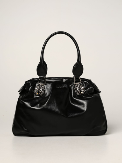 Shop Liu •jo Bag In Synthetic Naplak In Black