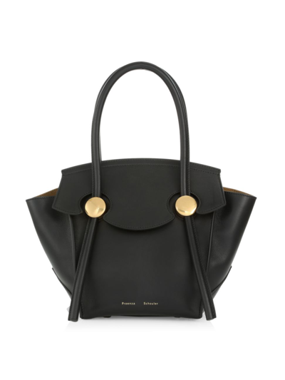 Shop Proenza Schouler Women's Small Leather Carryall Tote In Black