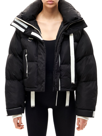 Shop Shoreditch Ski Club Women's Willow Short Puffer Jacket In Black