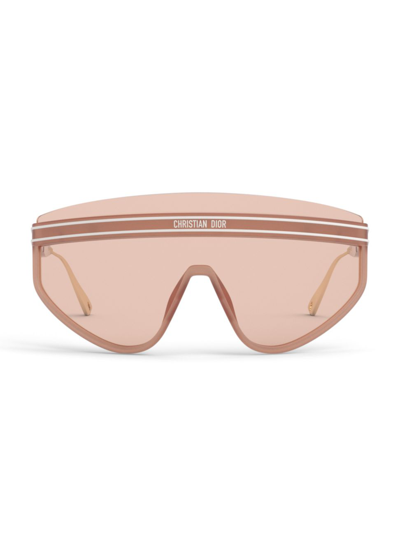Shop Dior Women's Club M2u Mask Sunglasses In Matte Pink