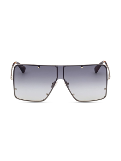 Shop Max Mara Women's Shield Sunglasses In Gold