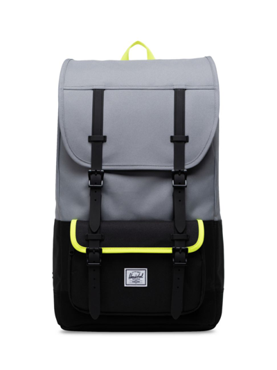 Shop Herschel Supply Co Men's Classic Pro Little America Backpack In Grey Black Yellow
