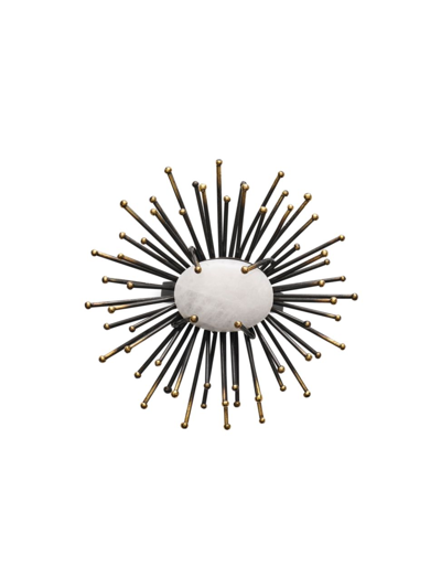 Shop Kim Seybert Flare 4-piece Napkin Ring Set In Gold Black