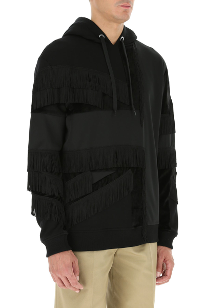 Shop Burberry Black Cotton Sweatshirt  Black  Uomo M