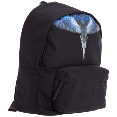 Shop Marcelo Burlon County Of Milan Men's Rucksack Backpack Travel   Wings In Black