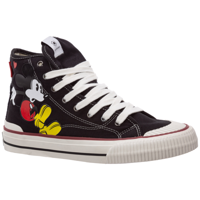 Moa Master Of Arts Moa Sneakers In Fabric With Mickey Mouse Print In Black ModeSens