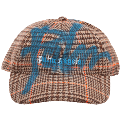Shop Palm Angels Adjustable Men's Wool'hat Baseball Cap  Pxp Sprayed In Brown