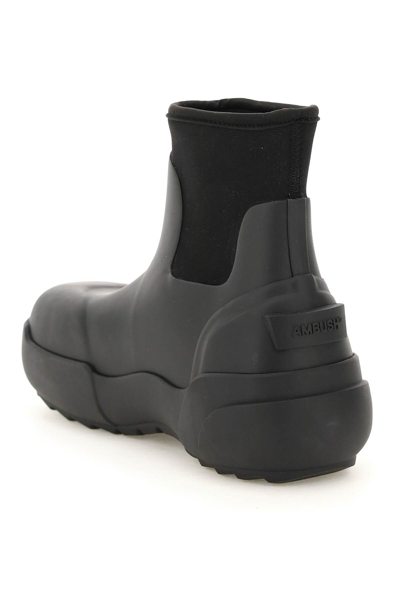 Shop Ambush Rubber Ankle Boots In Black