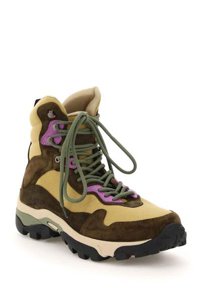 Jacquemus Les Chaussures Terra Hiking Boots In Brown,yellow