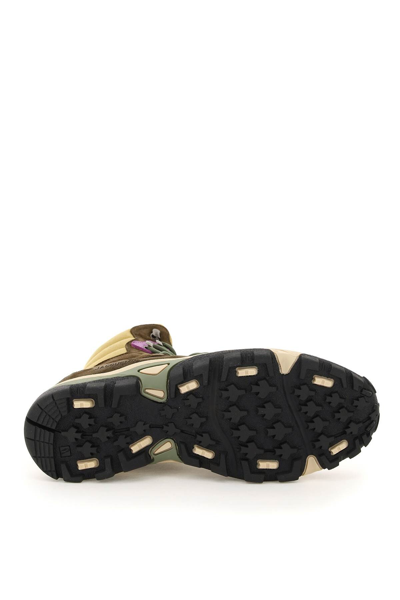 Jacquemus Les Chaussures Terra Hiking Boots In Brown,yellow