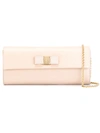 FERRAGAMO 'Vara' clutch,CALFLEATHER100%