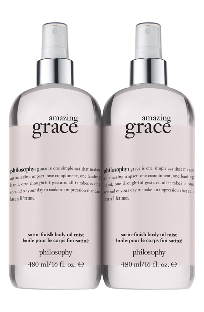 Shop Philosophy Amazing Grace Satin-finish Body Oil Mist