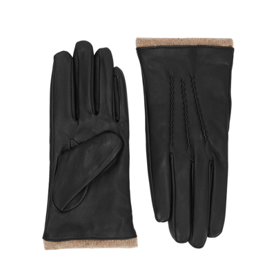 Shop Dents Loraine Leather Gloves In Black
