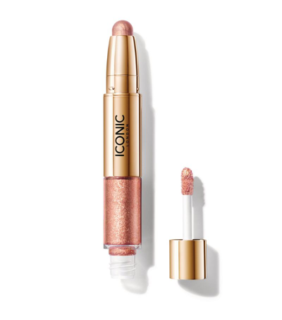 Shop Iconic London Glaze Crayon In Rose Gold