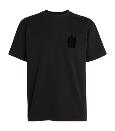 Shop Mackage Cotton Logo T-shirt In Black