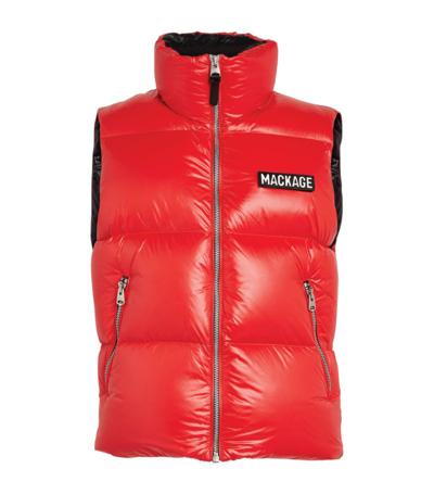 Shop Mackage Kane Gilet In Red