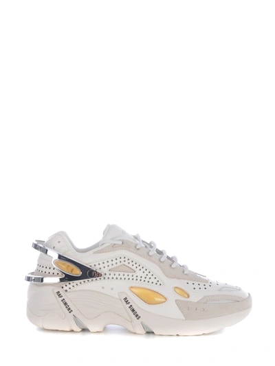 Shop Raf Simons Sneakers  Cyclon-21 In Pelle In Bianco
