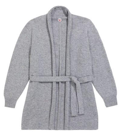 Shop The Row Open Cashmere Knit Cardigan In Medium Heather
