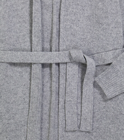 Shop The Row Open Cashmere Knit Cardigan In Medium Heather