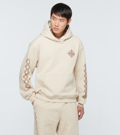 Shop Adish Mataha Cotton Sweatshirt In Off White