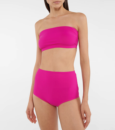 Karla Colletto Basic Bandeau Top In Primrose