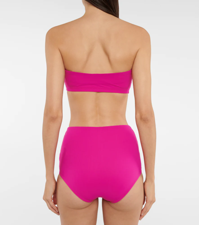 Karla Colletto Basic Bandeau Top In Primrose