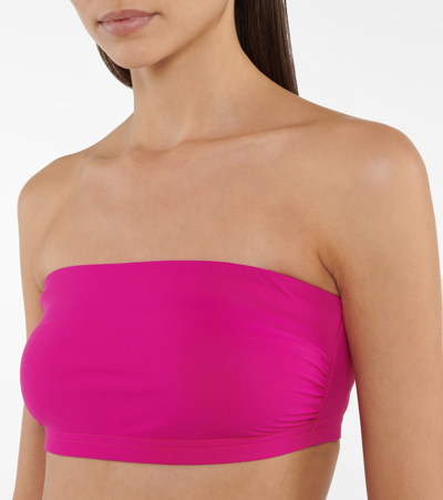 Karla Colletto Basic Bandeau Top In Primrose